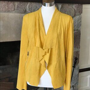 'Bagatelle Collection New York' Mustard Yellow Cardigan - Size Large